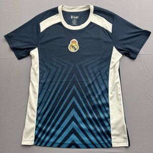 Real Madrid Soccer Jersey Navy White Size M Official Merchandise